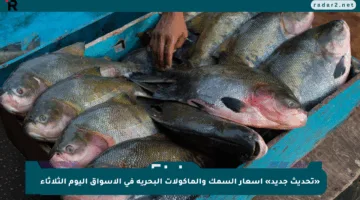 «تحديث جديد» أسعار السمك والمأكولات البحرية في الأسواق اليوم الثلاثاء